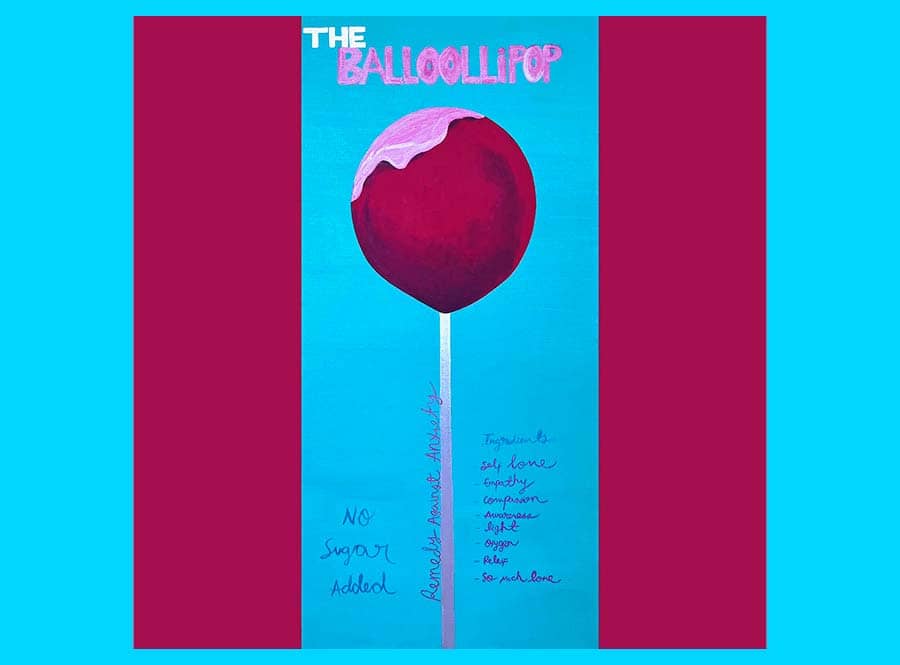 Image painting by contemporary artist Rosana Auque "the balloollipop" Pq